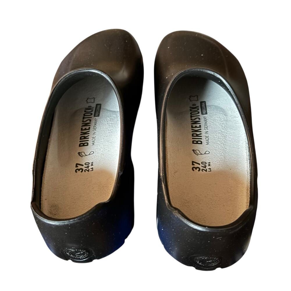 Birkenstock A630 Black PU Slip Resistant Clogs Size 37 (US 6-6.5) Work Comfort - Picture 5 of 8